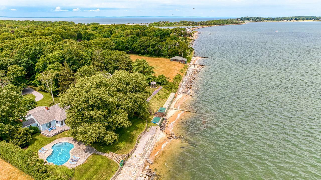 Beautiful waterfront properties with private beach access